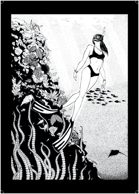 PRINT "LA NAGEUSE"